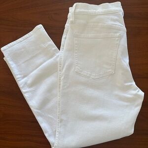 Brand new J. Crew women’s 10” Vintage Slim Straight jeans in White Wash 28P